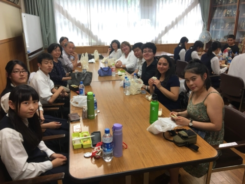 Lunch with the local students